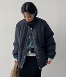 Almond Quilted Overfit Padding