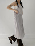 Collin Slit Layered Long One Piece