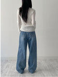 106 High-Waist Wide Denim Pants