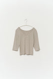 (W) Ash Striped Top