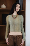 Knotted leather necklace
