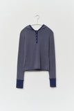 (W) Spell Striped Hooded Top