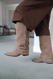Fringe Western Warmer Long Boots