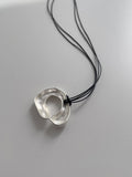 Climashell Drop Layered Necklace