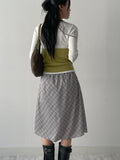 Berry Wool Halterneck Bustier