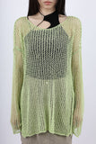 Long boat neck knit