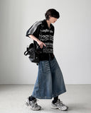 Assemble Collar Knit Zip-up