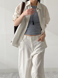 Roll-up Tencel Loose Fit Shirt