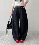 647 Suspender Selvedge Balloon Fit Denim Pants