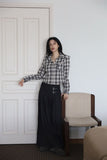 Hazel Check Crop Shirt