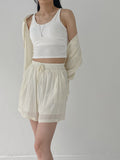 Weekend Linen Shirt Shorts Set