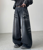 Hirai Black Maxi Wide Denim