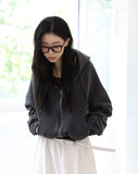 Bai Washing Crop Zip-Up