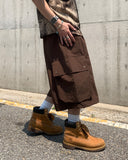 Nylon Big Cargo Bermuda Pants