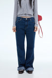 PRTN)Classic mid-rise straight jeans