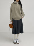 Jessie Brushed Pleated Skirt