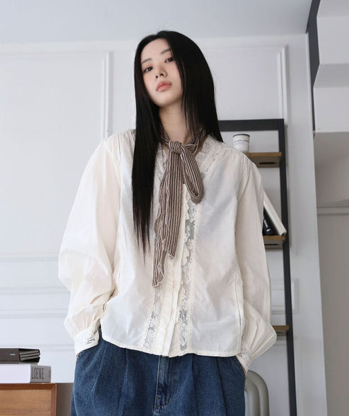 【バラ色の暮し】総レースブラウス 白★送料込 バラ色の暮し レースブラウス バラクライングリッシュガーデン