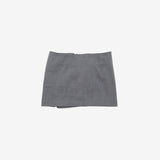 Rachel diagonal zipper skirt