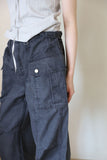 Deep Dyeing Cut Cotton Pants