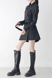 Manir Button Belt Skirt