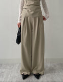 Lake Pleated Wide Slacks