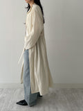 Trench Mock Neck Belted Long One Piece