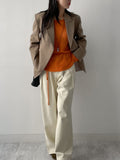 [wool30%] Nuve Wool Unbalanced Loose Fit Jacket
