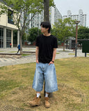 Uni Old Jean Bermuda Pants