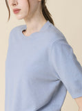 Premium Monique V & Round Short Sleeve Knit