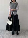 Pleated Strap Loose Fit Blouse