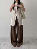 Raschel Nylon Slit Long Vest