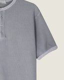Jet Waffled Henely Top