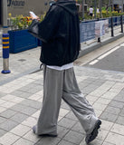 Snap Wide Sweat Pants
