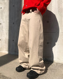 Retro Cotton Wide Pants