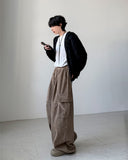Drop Corduroy Cargo Pants