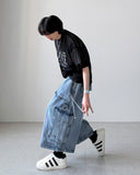 Hito Strap Bermuda Denim