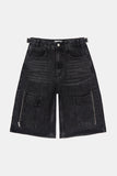 Code cargo bermuda denim pants