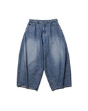 Washed Denim Balloon Pants