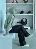 Edge raw straight denim