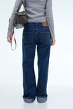 PRTN)Classic mid-rise straight jeans