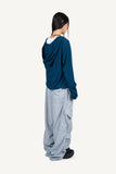 Corduroy big pocket cargo pants