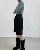 Fine wool turtleneck T-shirt