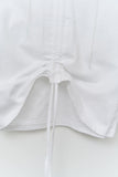 (W) Rim Eyelet Hooded Top