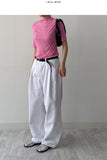 [unisex] Bene Pintuck Wide Denim Pants