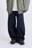 Curve pocket ham strap pants