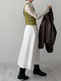 Wavy ribbed sleeveless