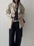 Enne Alpaca V-Neck Loose-Fit Cardigan