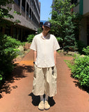 Work D-ring Bermuda Banding Pants