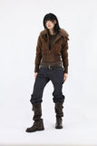 Riding Scene Leather Long Boots