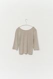 (W) Ash Striped Top